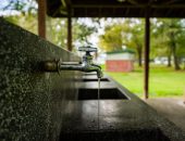 Outdoor water faucet
