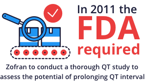 In 2011 the FDA required Zofran to conduct a QT heart defect study