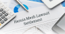 Hernia mesh lawsuit settlement paperwork