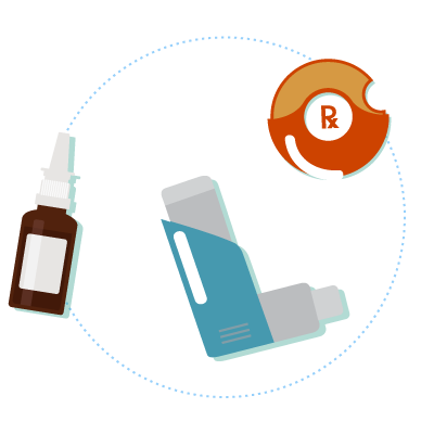 Various inhalant devices