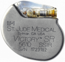 St. Jude defibrillator implant