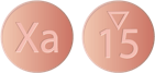 Xarelto anticoagulant (blood thinner) pill